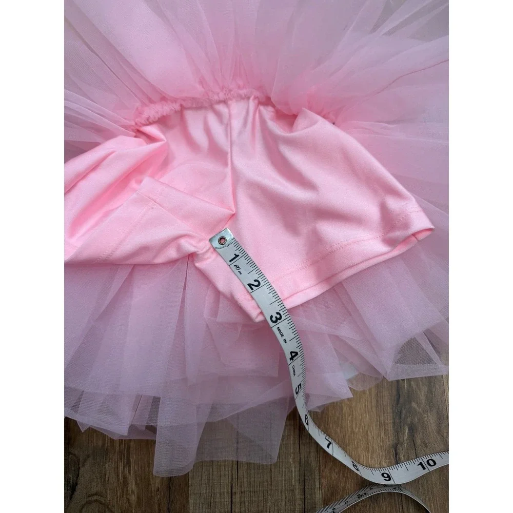 Revolution Dancewear Plaid Sequin Tutu Costume Dress SC Girls Yellow Pink